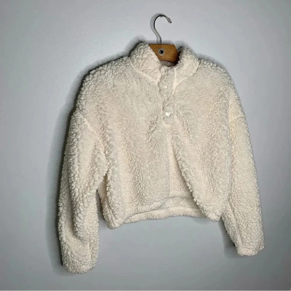 PacSun Simone Sherpa Henley Sweatshirt - Picture 4 of 10